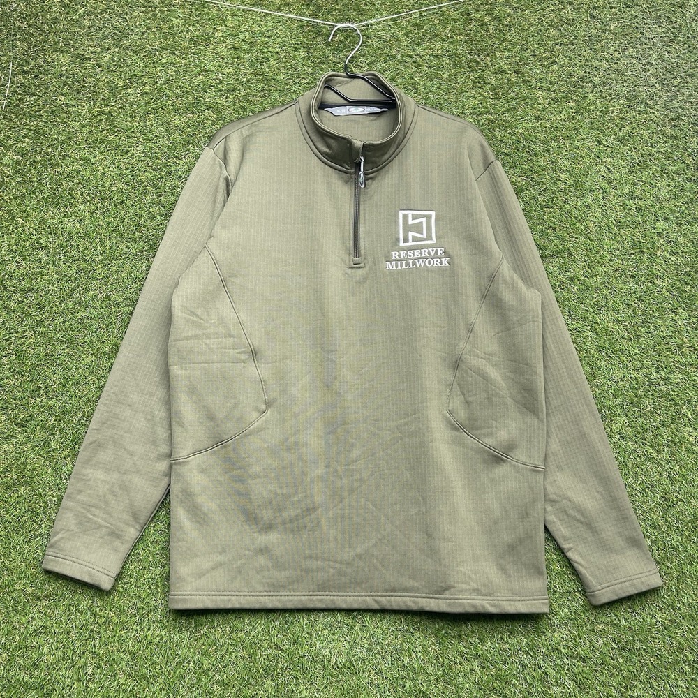 Arborwear Jacket Mens XL Green Fleece 1/4 Zip Tree Climbing Climber Workwear